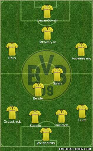 Borussia Dortmund Formation 2013