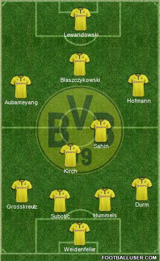Borussia Dortmund Formation 2013