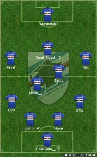 Sampdoria Formation 2013