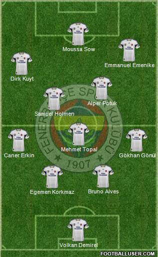 Fenerbahçe SK Formation 2013