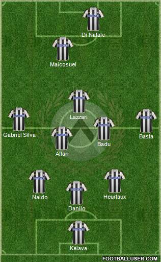 Udinese Formation 2013