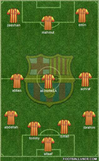 F.C. Barcelona Formation 2013