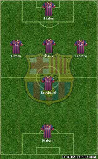 F.C. Barcelona Formation 2013