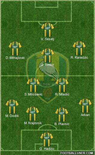 ADO Den Haag Formation 2013