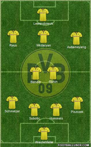 Borussia Dortmund Formation 2013