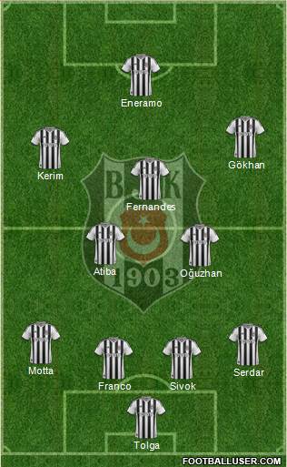 Besiktas JK Formation 2013