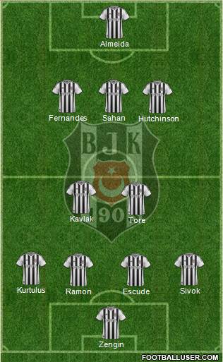 Besiktas JK Formation 2013