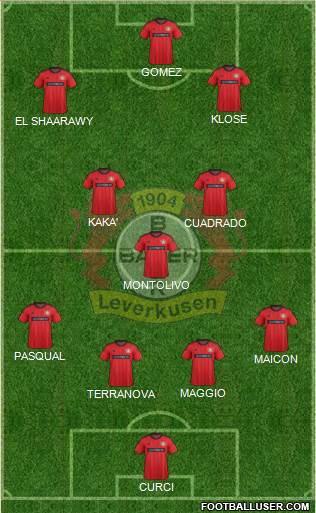 Bayer 04 Leverkusen Formation 2013