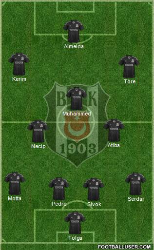 Besiktas JK Formation 2013