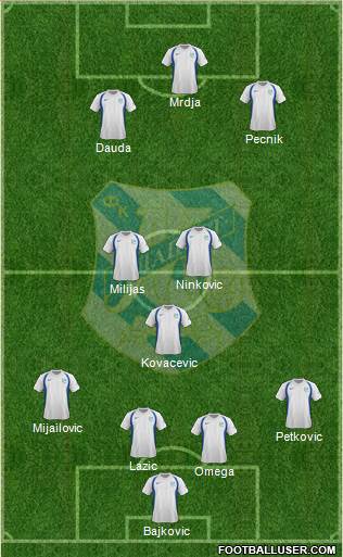 FK Mladost Lucani Formation 2013