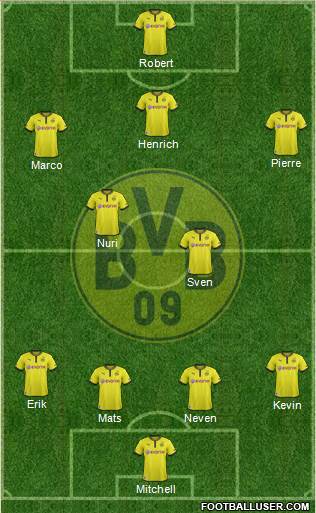 Borussia Dortmund Formation 2013