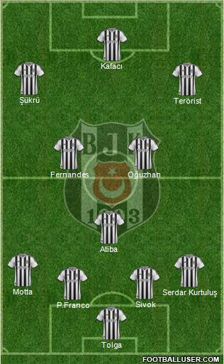 Besiktas JK Formation 2013