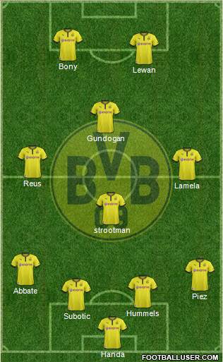 Borussia Dortmund Formation 2013