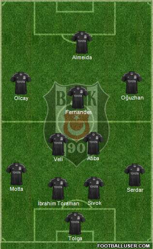Besiktas JK Formation 2013