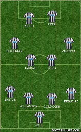 Newcastle United Formation 2013