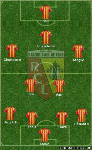 Racing Club de Lens Formation 2013