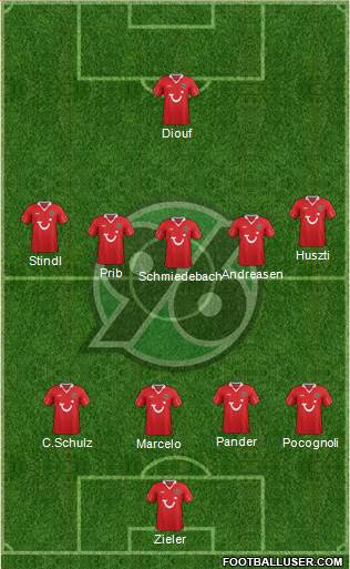 Hannover 96 Formation 2013