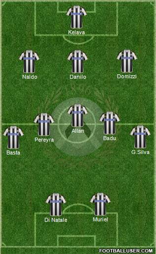 Udinese Formation 2013