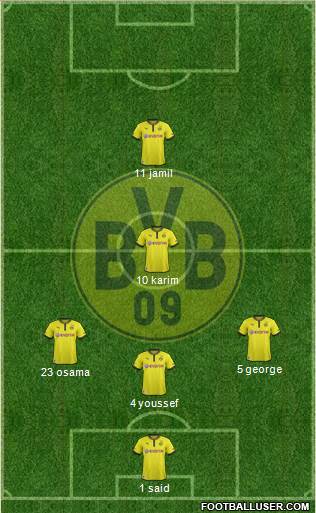 Borussia Dortmund Formation 2013