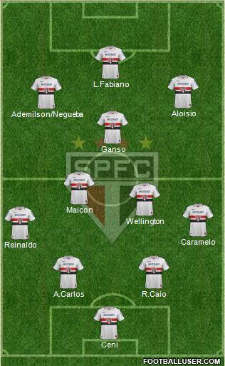 São Paulo FC Formation 2013