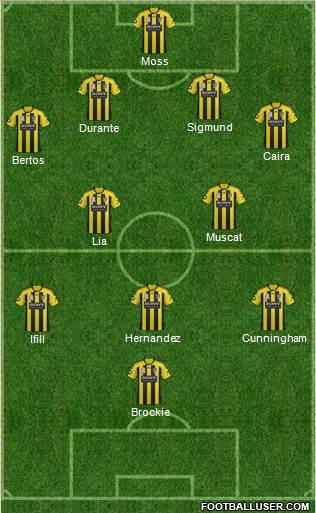 Wellington Phoenix FC Formation 2013