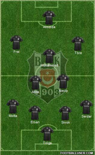 Besiktas JK Formation 2013