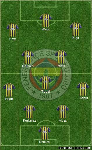 Fenerbahçe SK Formation 2013