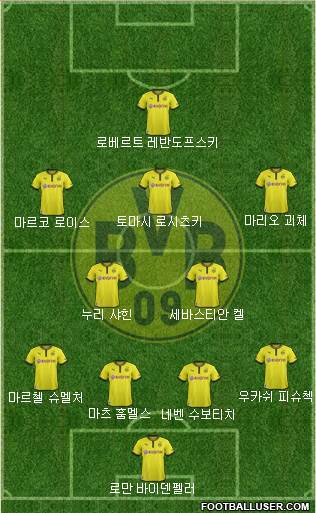 Borussia Dortmund Formation 2013