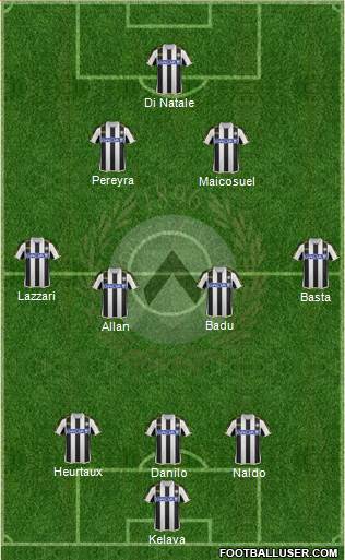 Udinese Formation 2013