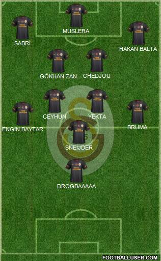 Galatasaray SK Formation 2013
