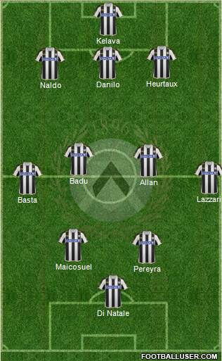Udinese Formation 2013