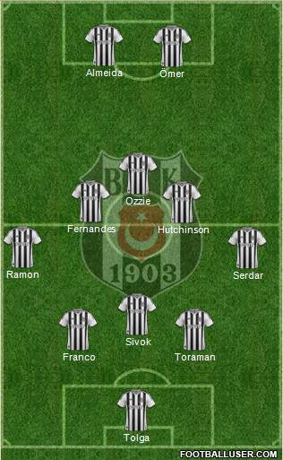 Besiktas JK Formation 2013