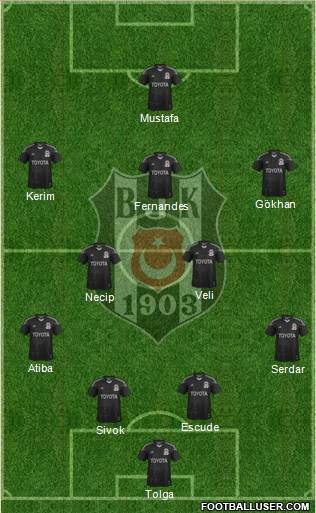 Besiktas JK Formation 2013