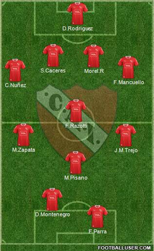 Independiente Formation 2013