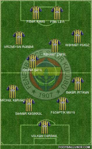 Fenerbahçe SK Formation 2013