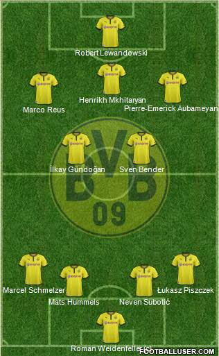 Borussia Dortmund Formation 2013