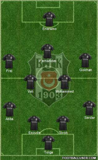 Besiktas JK Formation 2013