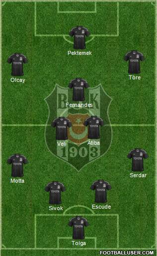 Besiktas JK Formation 2013