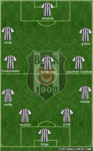 Besiktas JK Formation 2013