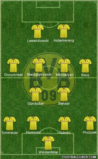 Borussia Dortmund Formation 2013