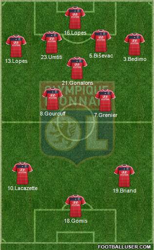 Olympique Lyonnais Formation 2013