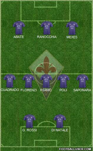 Fiorentina Formation 2013