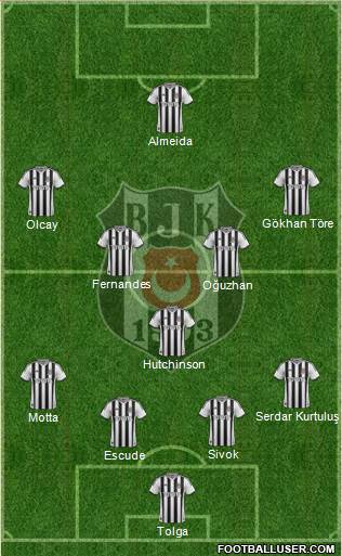 Besiktas JK Formation 2013