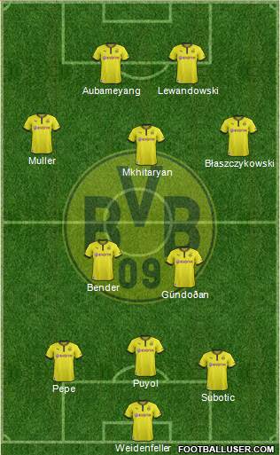 Borussia Dortmund Formation 2013