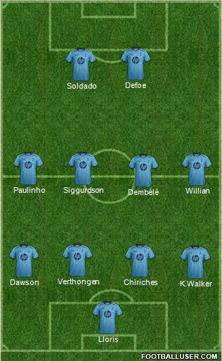 Tottenham Hotspur Formation 2013