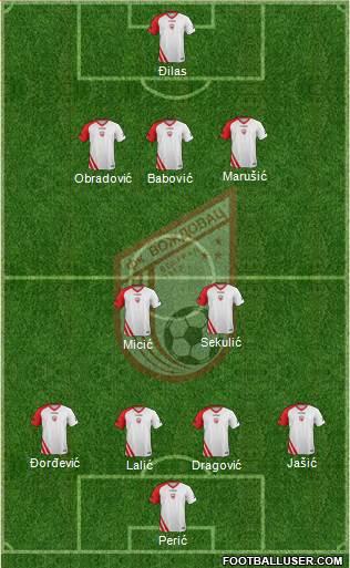 FK Vozdovac Beograd Formation 2013
