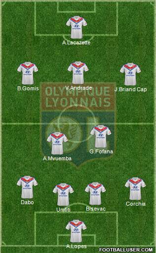 Olympique Lyonnais Formation 2013