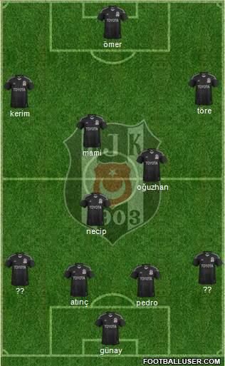Besiktas JK Formation 2013