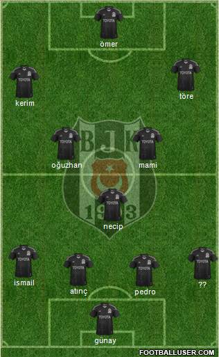 Besiktas JK Formation 2013