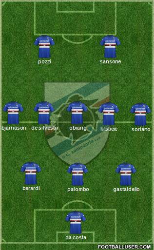 Sampdoria Formation 2013